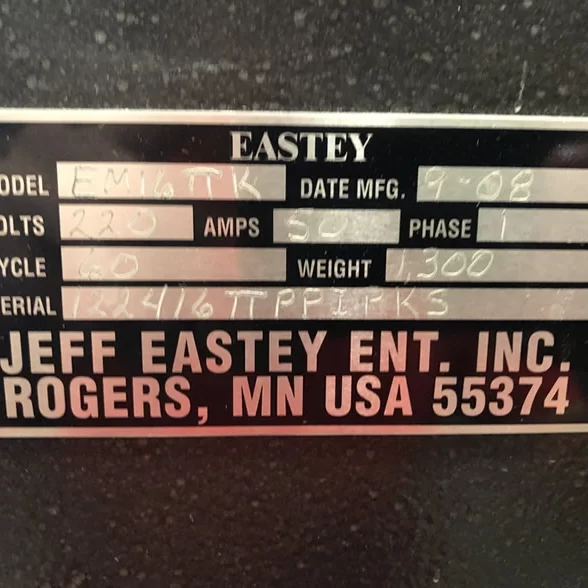 Eastey EM16TTK Serial Number